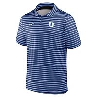 Men's Nike Royal Duke Blue Devils 2025 Coaches Premium Tour Stripe Dri-FIT Polo