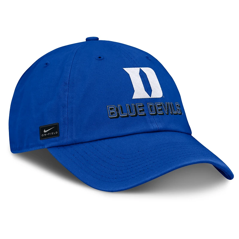 Men's Nike Royal Duke Blue Devils 2025 On-Field Club Adjustable Hat