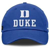 Men's Nike Royal Duke Blue Devils 2025 Sideline Club Adjustable Hat