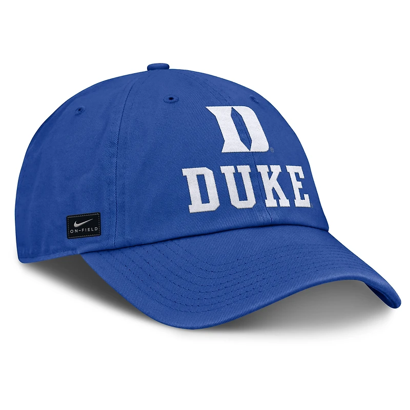 Men's Nike Royal Duke Blue Devils 2025 Sideline Club Adjustable Hat