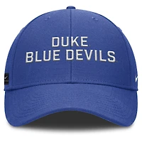 Men's Nike Royal Duke Blue Devils 2025 Sideline Rise Practice Adjustable Hat