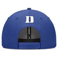 Men's Nike Royal Duke Blue Devils 2025 Sideline Rise Practice Adjustable Hat