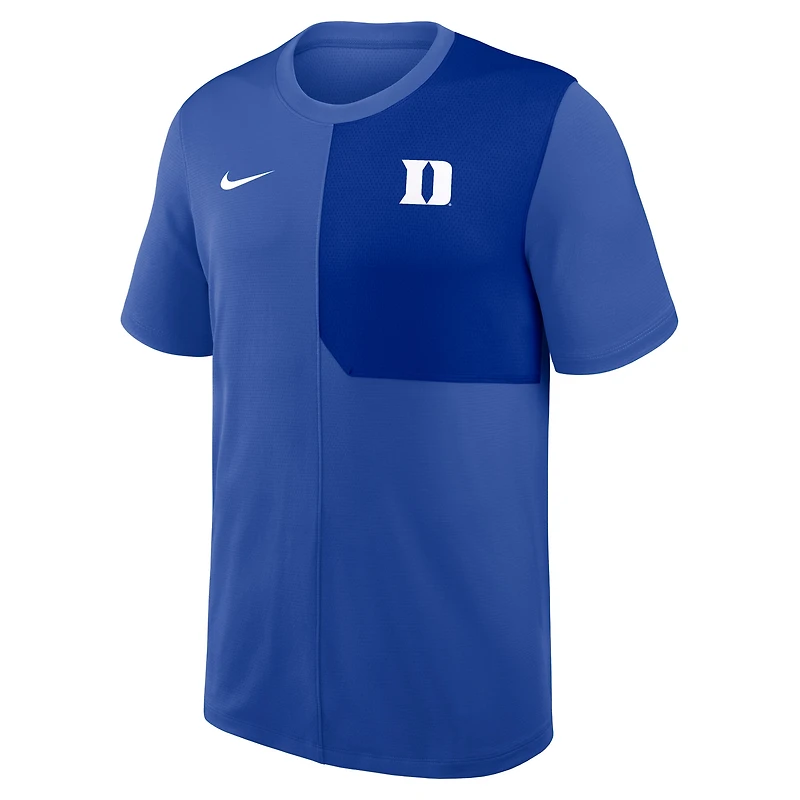 Maillot d'entraîneur Nike Royal Duke Blue Devils 2025 Sideline UV Dri-FIT pour homme