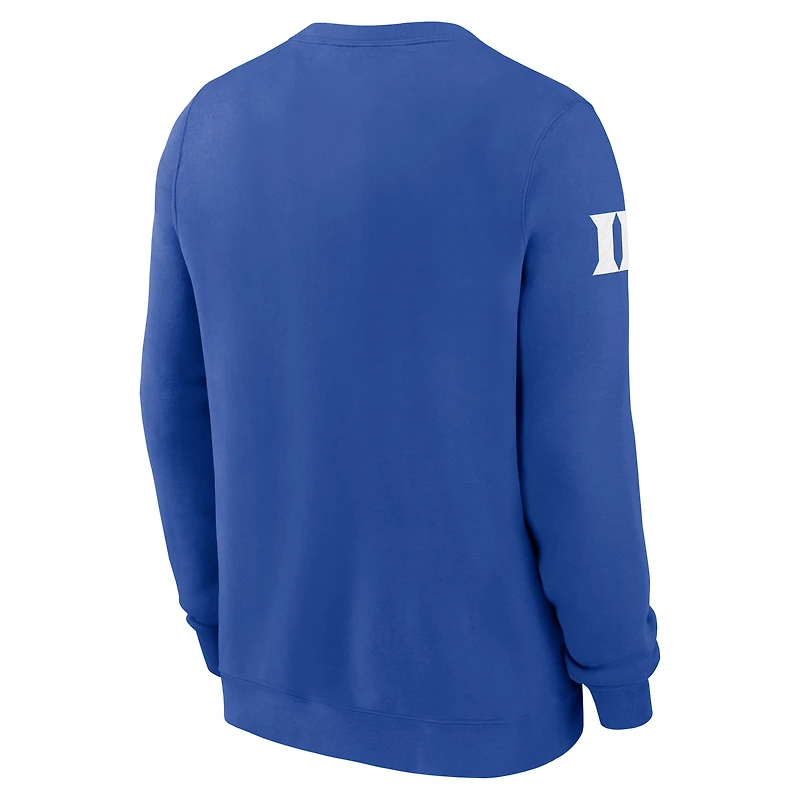 Men's Nike Royal Duke Blue Devils 2026 Sideline Club Sweatshirt
