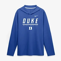 Haut à capuche léger manches longues Nike Royal Duke Blue Devils 2026 Sideline pour homme, technologie Dri-FIT