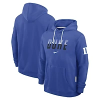 Sweat à capuche Nike Royal Duke Blue Devils 2026 Sideline Standard Issue Dri-FIT pour homme