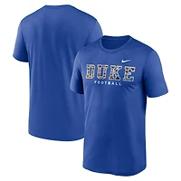 Men's Nike  Royal Duke Blue Devils Alternate Wordmark Legend T-Shirt