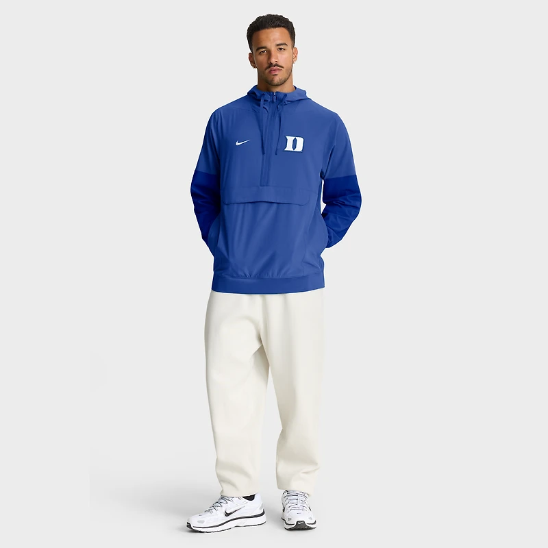 Men's Nike Royal Duke Blue Devils Anorak Half-Zip Hoodie Jacket