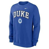 Sweat-shirt Nike Royal Duke Blue Devils Arched Seal pour homme