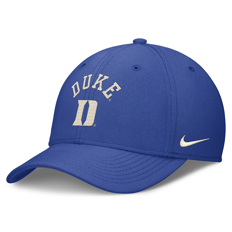 Men's Nike Royal Duke Blue Devils Campus Prep Chained & Arched Swooshflex Flex Hat