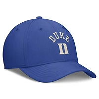 Men's Nike  Royal Duke Blue Devils Campus Prep Chained & Arched Swooshflex Flex Hat