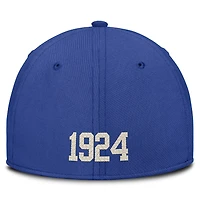 Casquette Nike Royal Duke Blue Devils Campus Prep pour homme, modèle Chained & Arched Swooshflex Flex