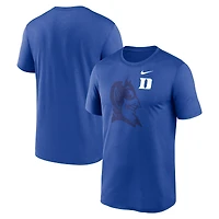T-shirt Nike Royal Duke Blue Devils Campus Shadow Legend Performance pour homme