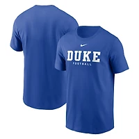 T-shirt de football Nike Royal Duke Blue Devils pour homme