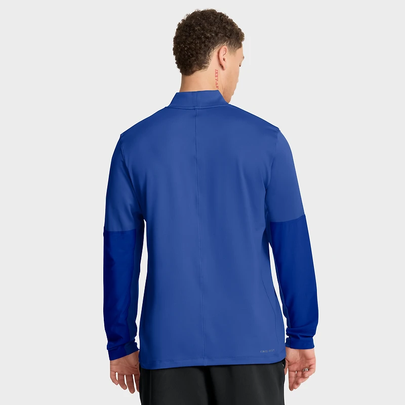 Pull Nike Royal Duke Blue Devils One Goal Performance à demi-zip pour homme