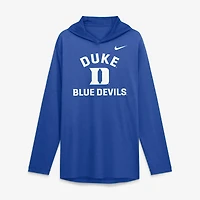 T-shirt à capuche manches longues Nike Royal Duke Blue Devils Primetime Arch Tri-Blend Dri-FIT pour homme