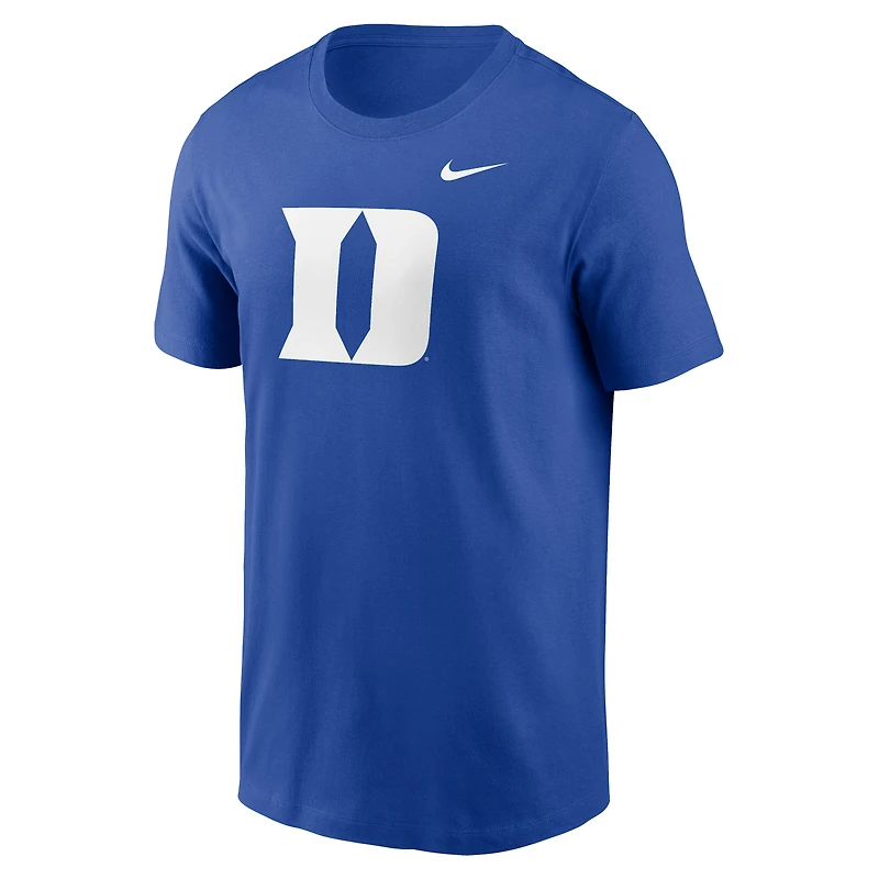 T-shirt Nike Royal Duke Blue Devils Primetime Evergreen pour homme avec logo