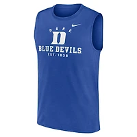 Men's Nike Royal Duke Blue Devils Primetime Legend Dri-FIT Muscle Tank Top