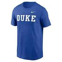 T-shirt Nike Royal Duke Blue Devils Primetime Wordmark pour homme