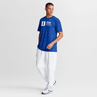 T-shirt Nike Royal Duke Blue Devils Sideline Velocity Dri-FIT pour homme