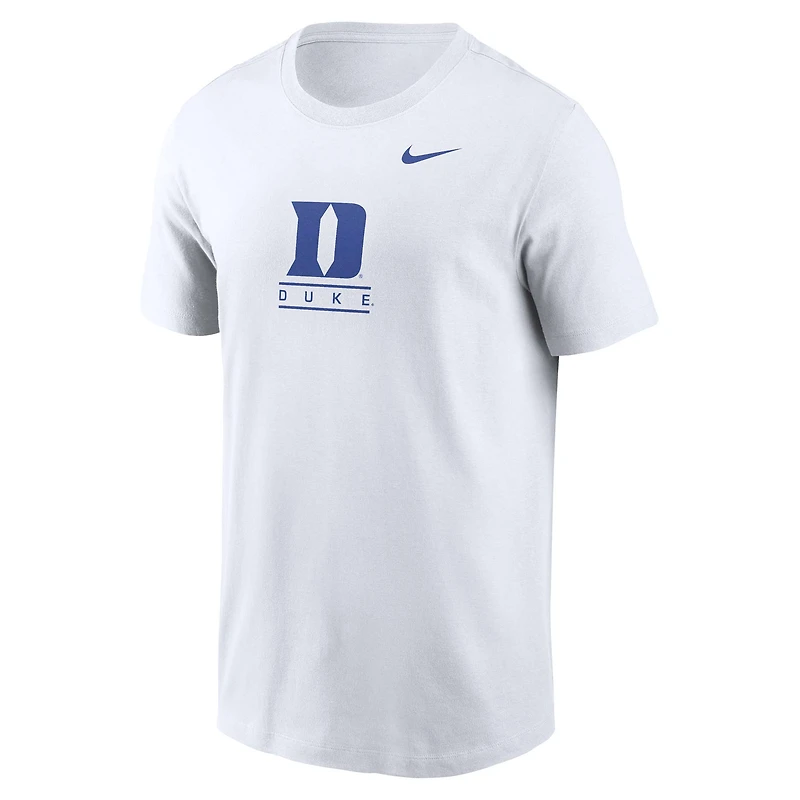 Men's Nike White Duke Blue Devils 2-Hit T-Shirt