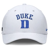 Men's Nike White Duke Blue Devils 2025 On-Field Rise Performance Flex Hat