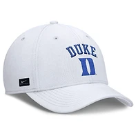 Casquette Nike blanche Duke Blue Devils 2025 On-Field Rise Performance Flex pour homme