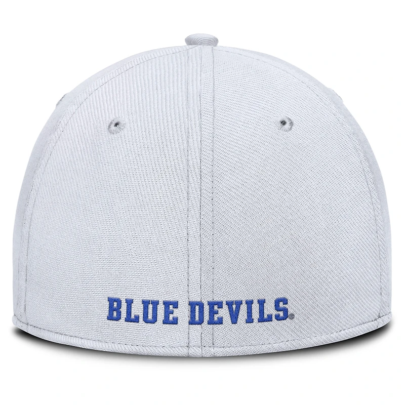 Men's Nike White Duke Blue Devils 2025 On-Field Rise Performance Flex Hat