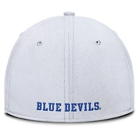 Men's Nike White Duke Blue Devils 2025 On-Field Rise Performance Flex Hat