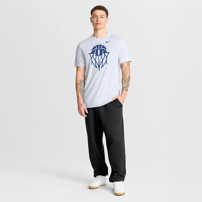 Men's Nike White Duke Blue Devils Basketball Icon Legend Dri-FIT T-Shirt