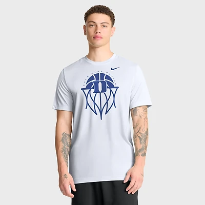 Men's Nike White Duke Blue Devils Basketball Icon Legend Dri-FIT T-Shirt