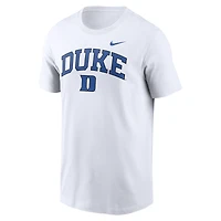 T-shirt Nike Duke Blue Devils Blitz 2-Hit pour homme blanc