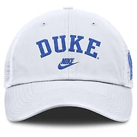 Men's Nike White Duke Blue Devils Club Legacy Adjustable Trucker Hat