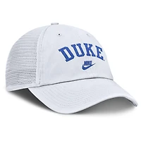 Men's Nike White Duke Blue Devils Club Legacy Adjustable Trucker Hat