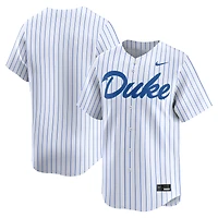 Men's Nike White Duke Blue Devils College Baseball Limited Jersey