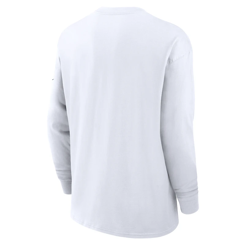 Men's Nike White Duke Blue Devils Legacy Max90 Pocket Long Sleeve T-Shirt