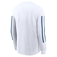 Men's Nike White Duke Blue Devils Local Spirit Slogan Long Sleeve T-Shirt