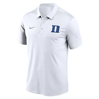 Men's Nike White Duke Blue Devils Primetime Franchise Performance Polo