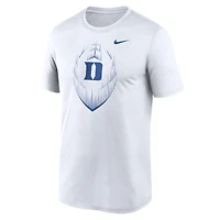 T-shirt Nike blanc Duke Blue Devils Primetime Legend Icon Performance pour homme