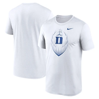 T-shirt Nike blanc Duke Blue Devils Primetime Legend Icon Performance pour homme