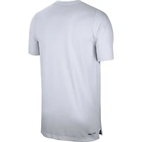 Men's Nike  White Duke Blue Devils Sideline Coaches Performance Top