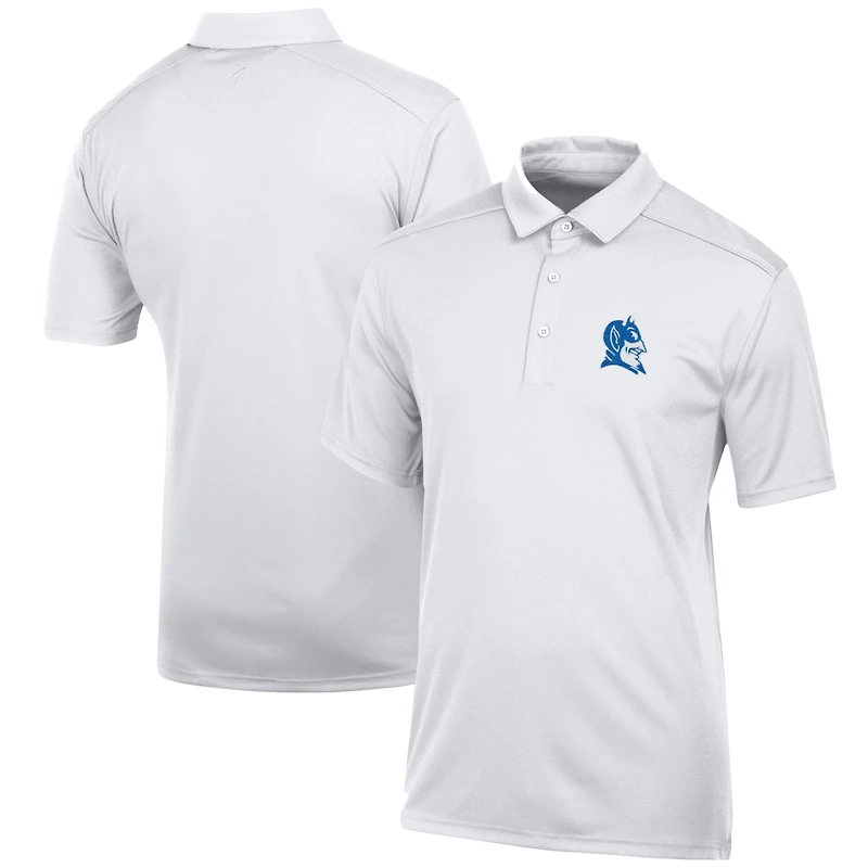Men's White Duke Blue Devils Classic Jacquard Polo