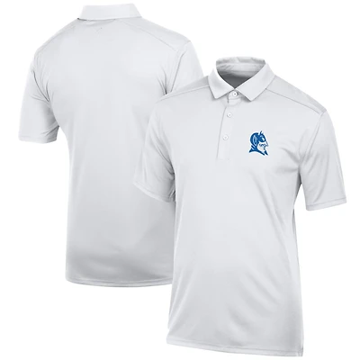 Men's White Duke Blue Devils Classic Jacquard Polo