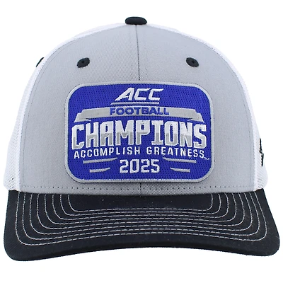 Casquette trucker ajustable Zephyr noire et blanche pour homme, Duke Blue Devils, champions de football américain ACC 2025