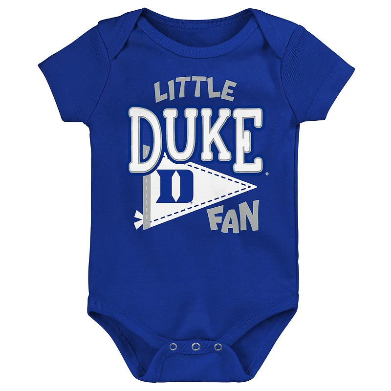 Body bébé Outerstuff Royal Duke Blue Devils Little Banner