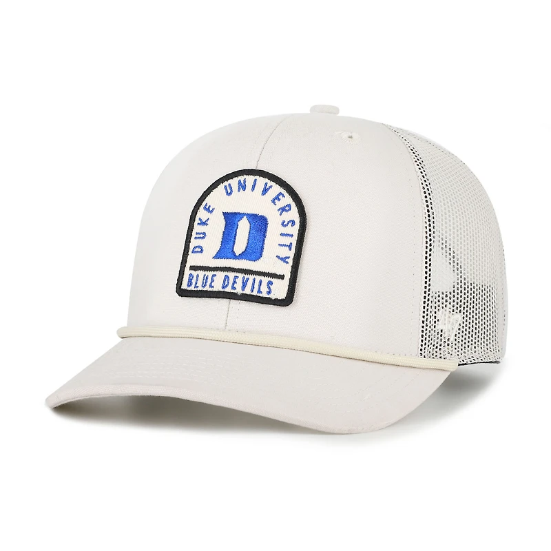 Unisex '47  Cream Duke Blue Devils Core & Inline Gravestone Adjustable Trucker Hat