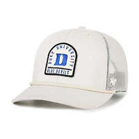 Casquette de camionneur unisexe ajustable « 47 Cream Duke Blue Devils Core & Inline Gravestone »