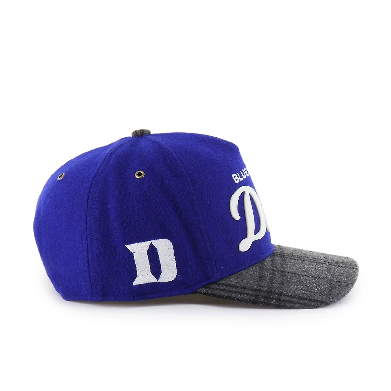Unisex '47 Royal Duke Blue Devils Windowpane Plaid Collection Hitch Adjustable Hat