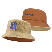 Unisex Nike  Beige/Tan Duke Blue Devils Campus Prep Script Reversible Bucket Hat