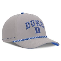 Unisex Nike Gray Duke Blue Devils Primetime Rise Rope Adjustable Hat